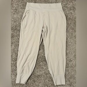 Athleta Cream Track Pants